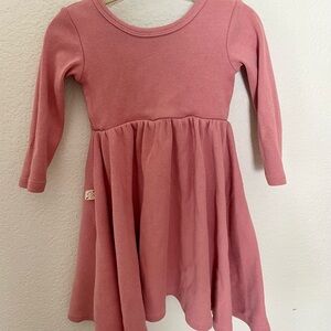 Long-Sleeve Swing Kids Dresses